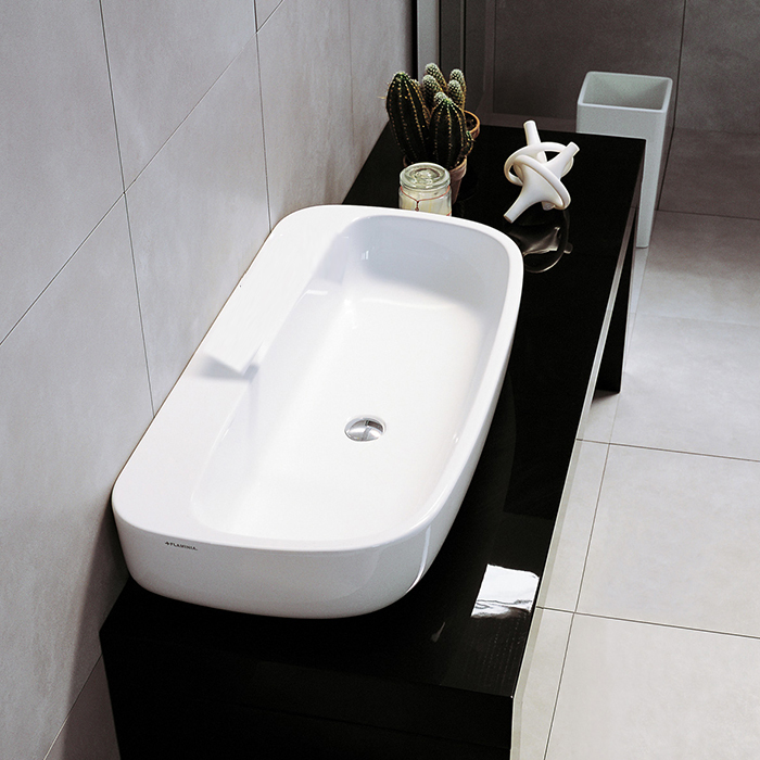 Flaminia Mono Раковина 100x48x18.5 см, без отв., подвесная, цвет: белый