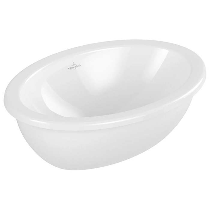 Villeroy&Boch Loop&Friends Раковина 50.5x36x18.5см., встраиваемая сверху, без отв., с переливом, цвет: альпийский белый