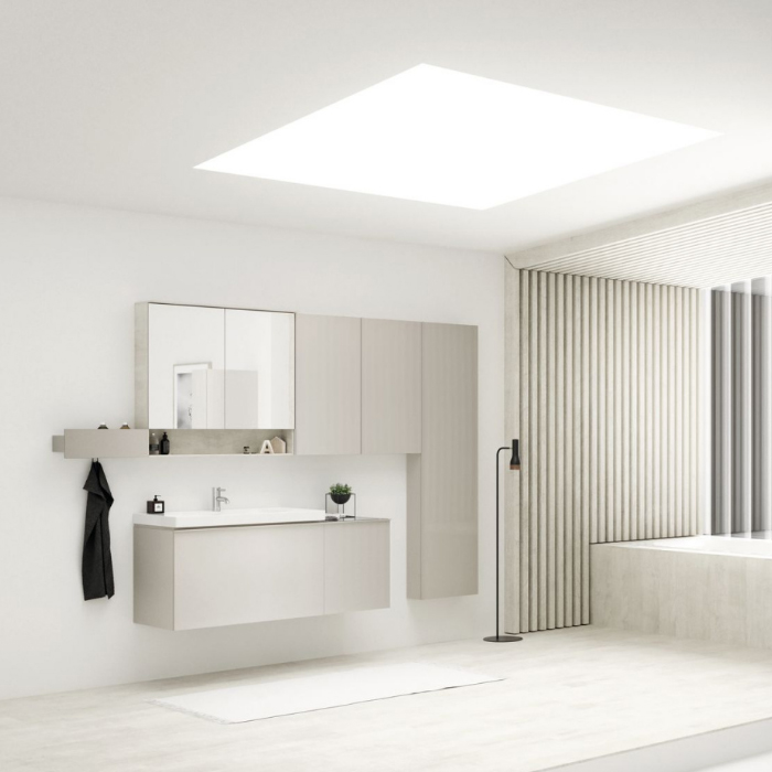 Geberit Acanto Шкаф боковой 52х45см., подвесной, цвет: песчаный матовый