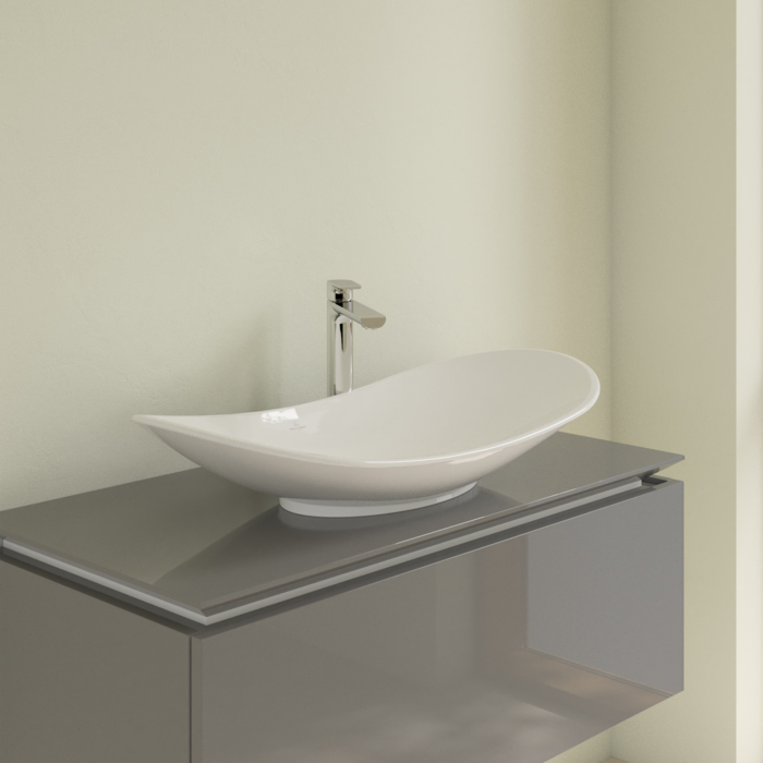 Villeroy&Boch My Nature Раковина 81х41 см, без отв., без перелива, с антигрязевым покрытием CeramicPlus, цвет: белый