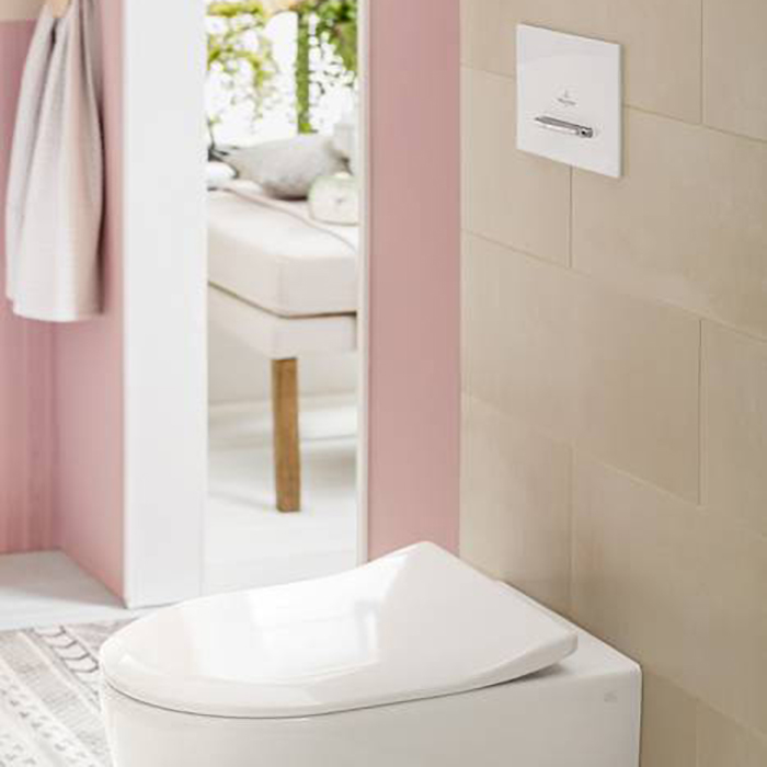 Villeroy & Boch ViConnect, Кнопка смыва, размер 253 x 145 x 20 mm, цвет: белый