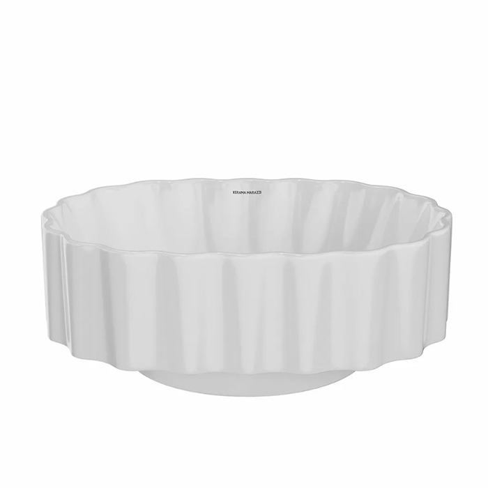 Kerama Marazzi ArtBasin Conchiglia Раковина накладная 50см., без отв., цвет: белый глянцевый