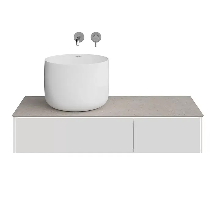 Kerama Marazzi Magica Тумба 115.4х48.5х22см., подвесная, 2 ящика, цвет: утренний серый матовый
