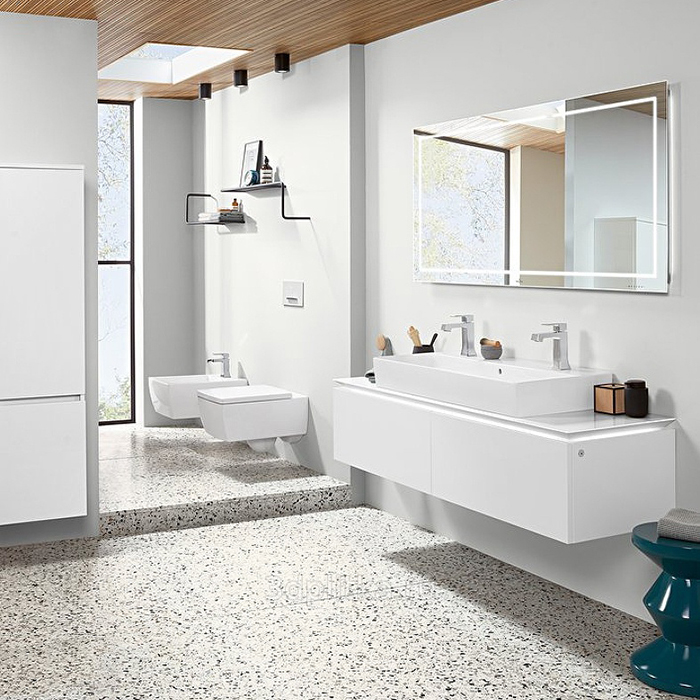 Villeroy&Boch Memento 2.0 Унитаз 37.5х56х34.5см., подвесной, безободковый, с сиденьем, цвет: альпийский белый