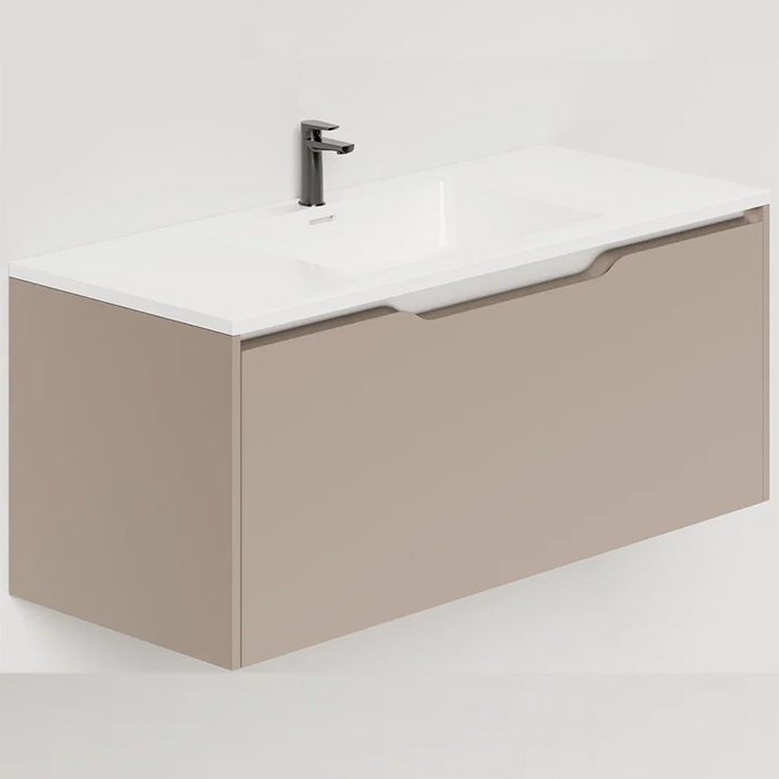 Salini Smile Тумба 100х50х48.5см., подвесная, с раковиной, цвет: Taupe