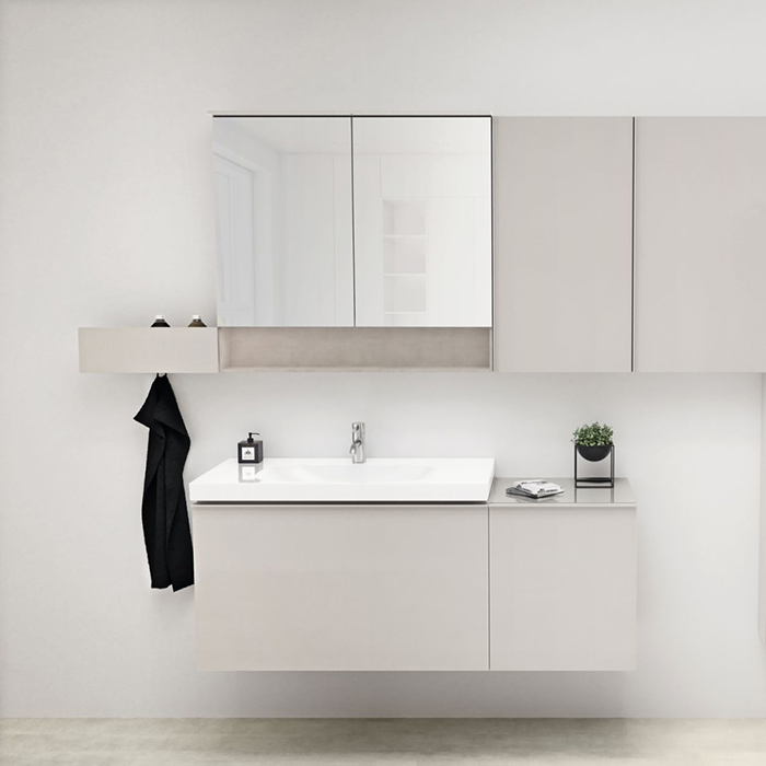 Geberit Acanto Тумба под раковину 89x53.5см., подвесная, цвет: песчаный матовый
