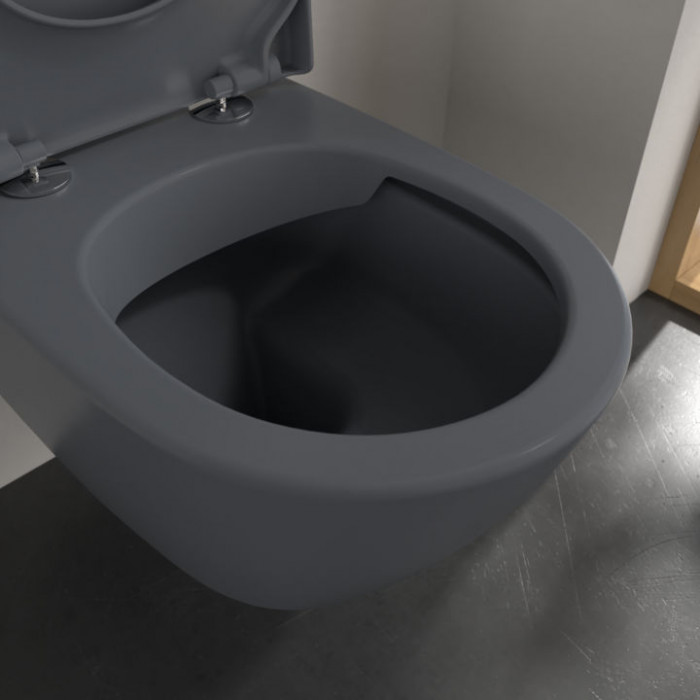 Villeroy&Boch Subway 2.0 Унитаз 37х56х36.5см., подвесной, DirectFlush, CeramicPlus, цвет: Graphite
