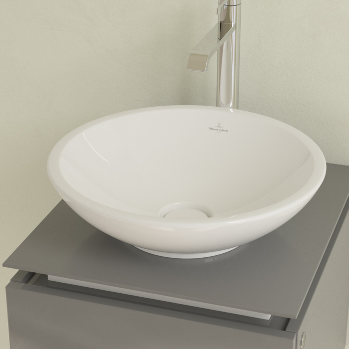 Villeroy&Boch Loop&Friends Раковина 39x21.5 см, без отв., встраиваемая, с переливом, с антигрязевым покрытием CeramicPlus, цвет: белый