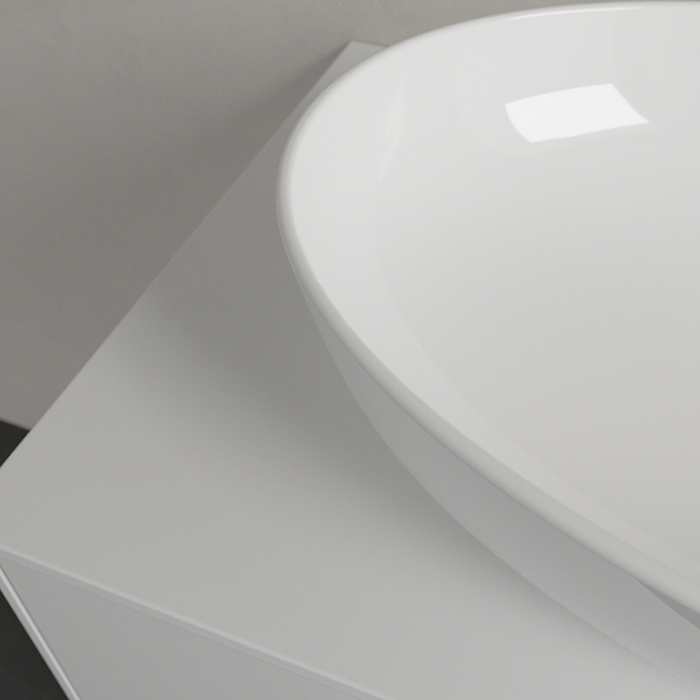 Villeroy&Boch Artis Раковина 61х41х13см., накладная, без отв., без перелива, цвет: альпийский белый