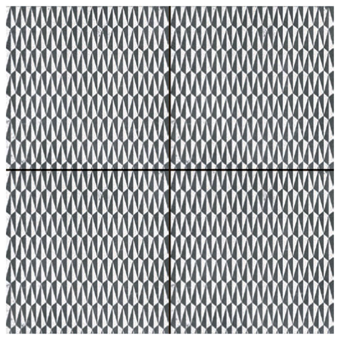 Mutina Azulej Керамогранит 20x20см, универсальный, глазурованный, цвет: trama nero