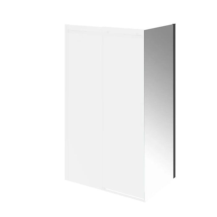 Kerama Marazzi Cristallo Душевая боковая панель 90x210см., цвет: черный матовый