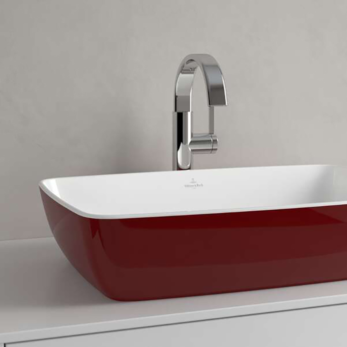 Villeroy&Boch Artis Раковина 58x38.5x13см., накладная, цвет: Bordeaux