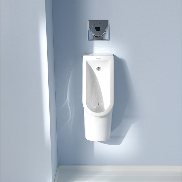 Duravit Starck 3 Писсуар подвесной 30x24.5см, безободковый, без "мушки", подвод воды сзади, с креплением, цвет: белый