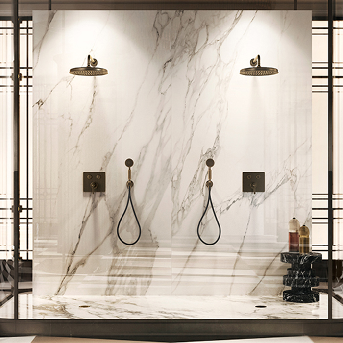 Gessi Venti20 Верхний душ Ø200 мм., с настенным держателем 389 мм., цвет: Brass PVD