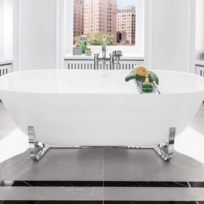 Villeroy&Boch Antheus Ванна 155х75х63.2см., отдельностоящая, Quaryl®, цвет: альпийский белый