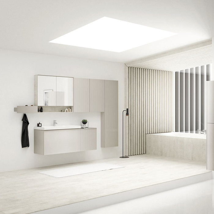 Geberit Acanto Тумба под раковину 89x53.5см., подвесная, цвет: песчаный матовый