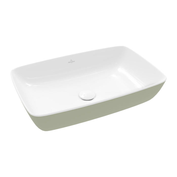 Villeroy&Boch Artis Раковина 58x38.5x13см., накладная, цвет: Sage Green