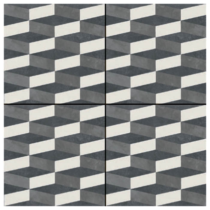 Mutina Azulej Керамогранит 20x20см, универсальный, глазурованный, цвет: cubo nero