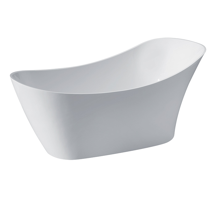 Kerasan Waldorf Ванна 167x82x65см., отдельностоящая, акриловая, в комплекте со сливом Clic-clac, цвет: белый