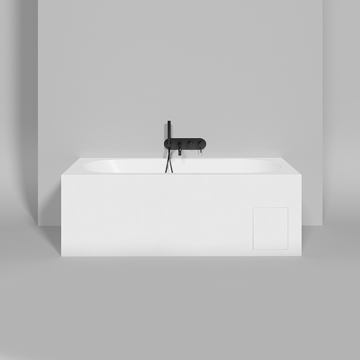 Salini Lofo Ванна 170x75см, встраиваемая, Solid Surface, цвет: белый матовый
