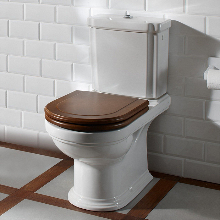 Villeroy Boch Hommage Унитаз моноблок, горизонтальный выпуск, 37x72.5см, с антигрязевым покрытием CeramicPlus, цвет: белый