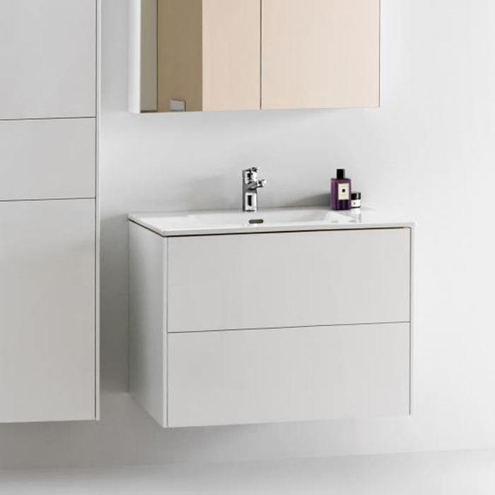 Laufen Pro S База с раковиной 80x50x61см., 1 отв., с 2 ящиками, с мех. push-and-pull, цвет: белый матовый