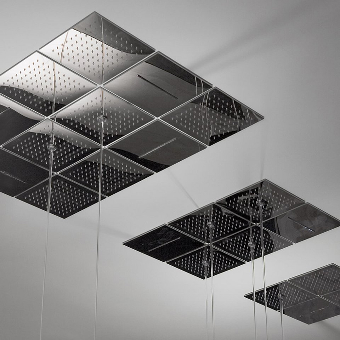 Antonio Lupi Верхний душ Lamattonella 25 см х 25 х 0,5 см с каскадом, потолочный, цвет: хром