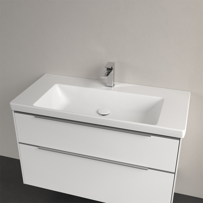 Villeroy&Boch Subway 3.0 Раковина 100х47х16.5см., 1 отв., подвесная, без перелива, цвет: альпийский белый