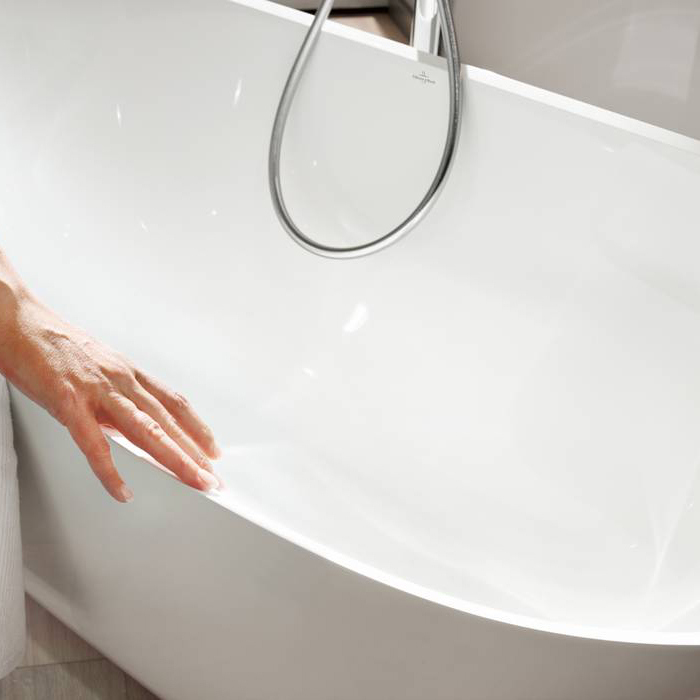 Villeroy&Boch Theano Ванна 175х80х50.6см., отдельностоящая, Quaryl®, цвет: альпийский белый