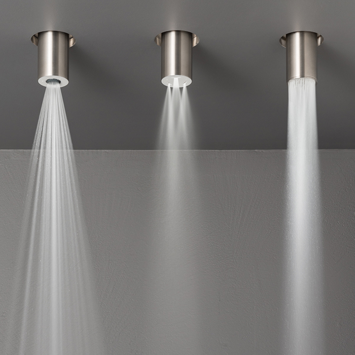 CEA Design FREE IDEAS Верхний душ, полувстраиваемый, потолочный, 1 режим, Conical rain jet, Delrin®, цвет: нержавеющая сталь