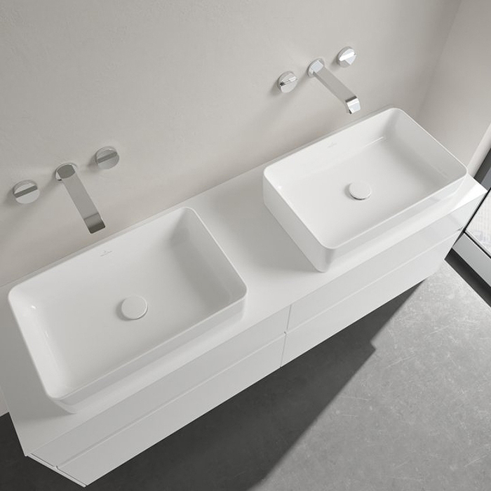 Villeroy&Boch Collaro Раковина накладная 56х36х14.5см., без отв., цвет: альпийский белый