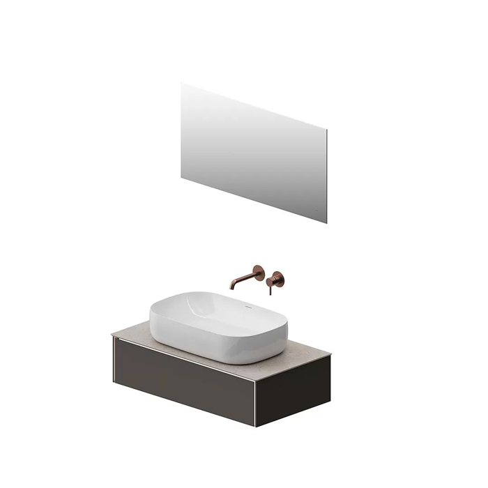 Kerama Marazzi Magica Тумба 88.4х48.5х22см., подвесная, 1 ящик, цвет: вечерний серый матовый