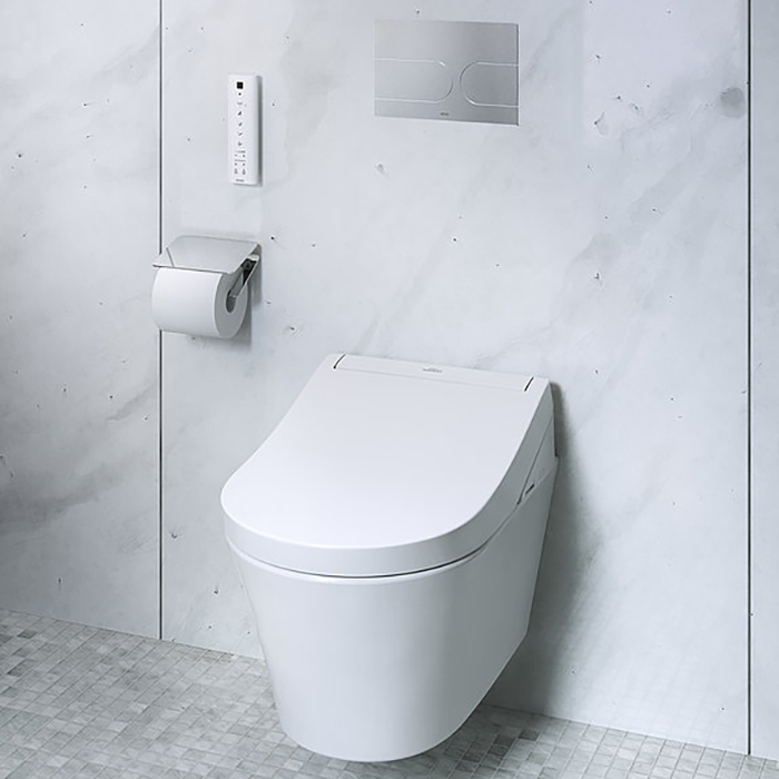 TOTO RG Унитаз 38x58x33.5см, подвесной, безободковый, с сиденьем Washlet RG Lite, цвет: белый глянцевый