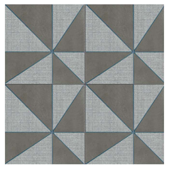 Mutina Azulej Керамогранит 20x20см, универсальный, глазурованный, цвет: gira grigio
