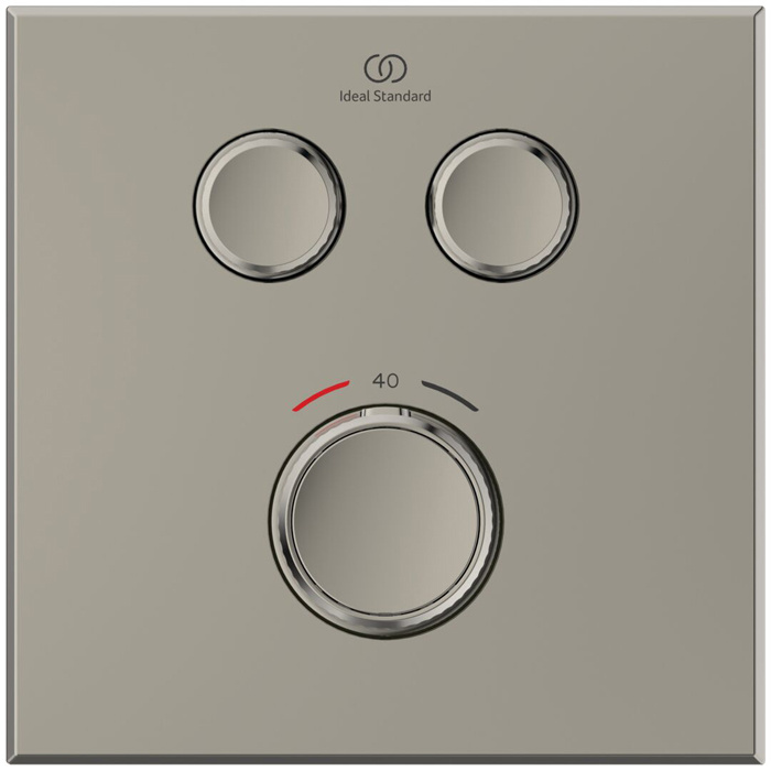 Ideal Standard Ceratherm Navigo Смеситель для душа, встраиваемый, термостатический, для монтажа с комплектом EASY-BOX A1000NU, цвет: PVD Silver Storm