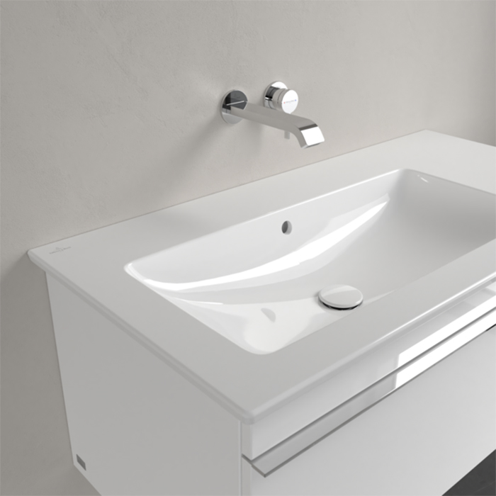 Villeroy&Boch Venticello Раковина 100x50см., подвесная/накладная, без отв., с переливом, цвет: альпийский белый