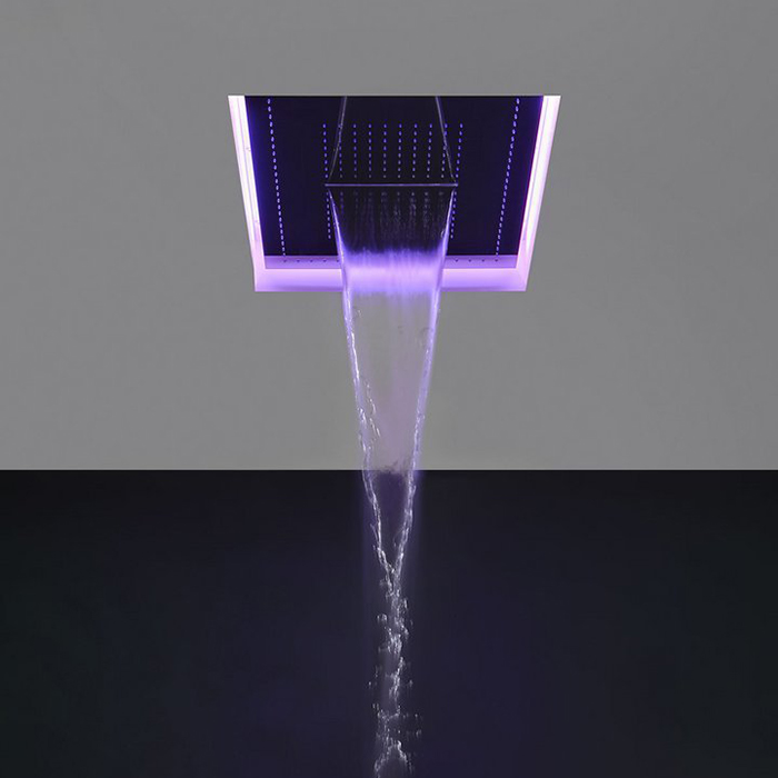 Antonio Lupi Meteo Встраиваемый верхний душ 52x35x11см, с LED подсветкой, цвет: белый