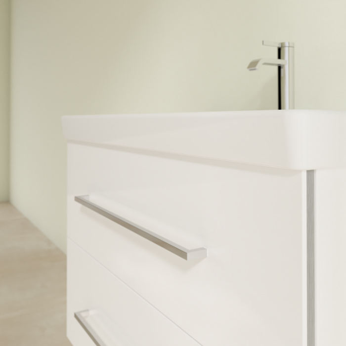 Villeroy & Boch Avento, Тумба с раковиной, подвесная, 76х52х44.7см, цвет: белый