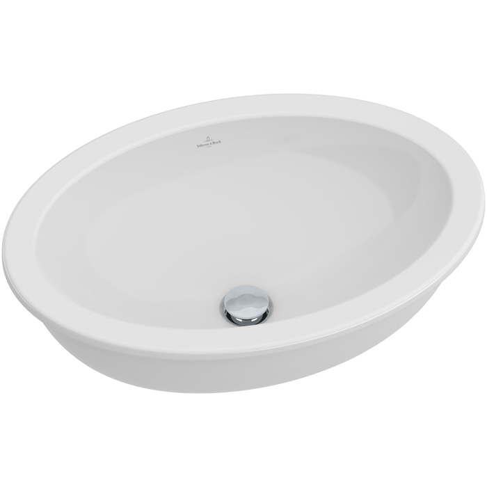 Villeroy&Boch Loop&Friends Раковина 66х47х23см., без отв., под столешницу, с переливом, с антигрязевым покрытием CeramicPlus, цвет: альпийский белый