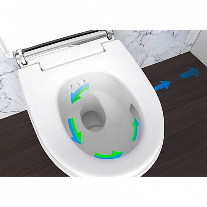 Geberit AquaClean Mera Comfort Подвесной унитаз-биде 59х36см, цвет: глянцевый хром