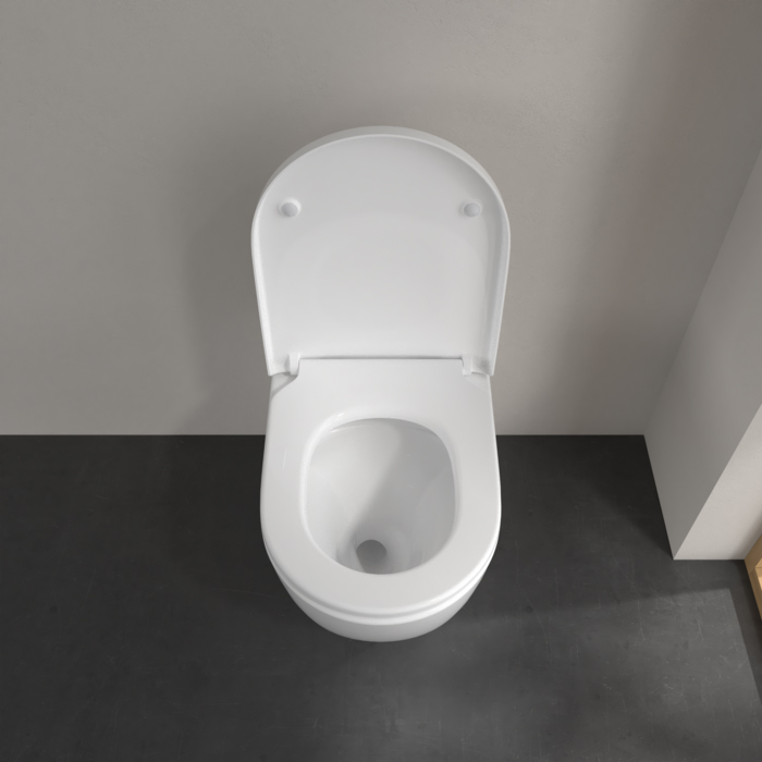 Villeroy&Boch Subway 3.0 Унитаз 37х60х40см., напольный, TwistFlush, AntiBac, CeramicPlus, цвет: альпийский белый