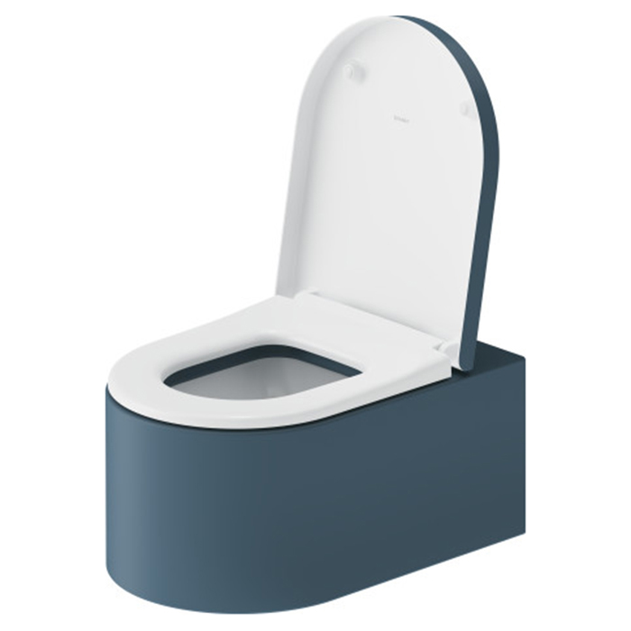 Duravit Millio Унитаз подвесной, 37x57см., декор "Smooth", крепление в компл., цвет: синий матовый