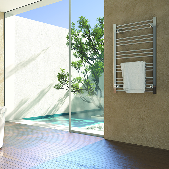 Neoinox Bras Полотенцесушитель 75x60см, водяной для ГВС, цвет: хром