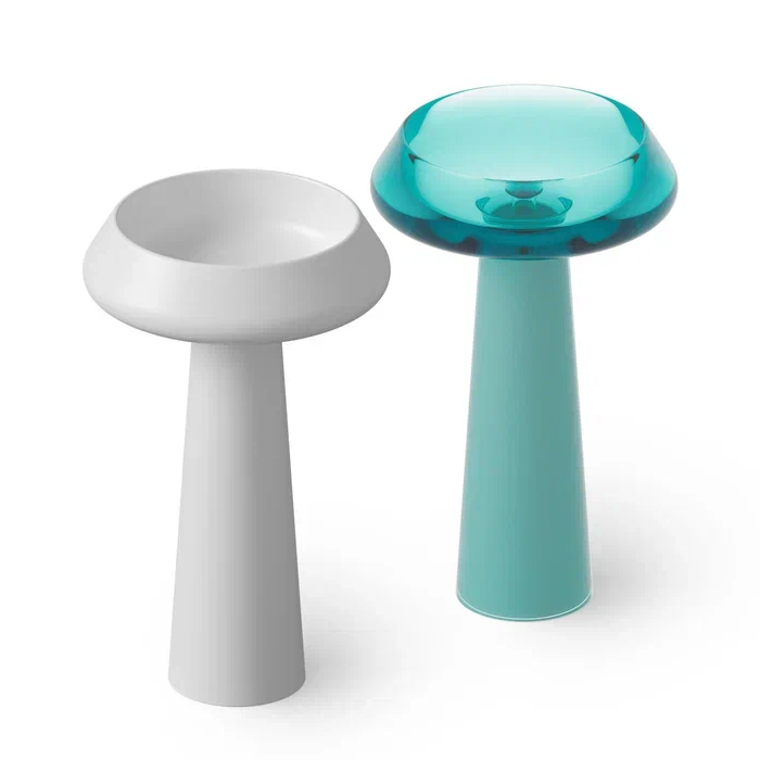 Dea Design Pedestal Basin Раковина 54.5x54.5x90см., напольная, без отв., Solid Surface, цвет: White №18