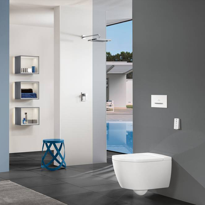 Villeroy&Boch Squaro Infinity Душевой поддон 90х90х4см., Quaryl®, цвет: Anthracite