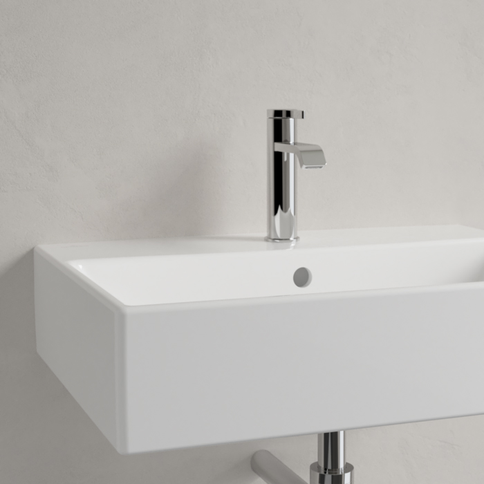 Villeroy&Boch Memento Раковина 60х42 см, 1 отв., прямоугольная, с переливом, с антигрязевым покрытием CeramicPlus, цвет: белый