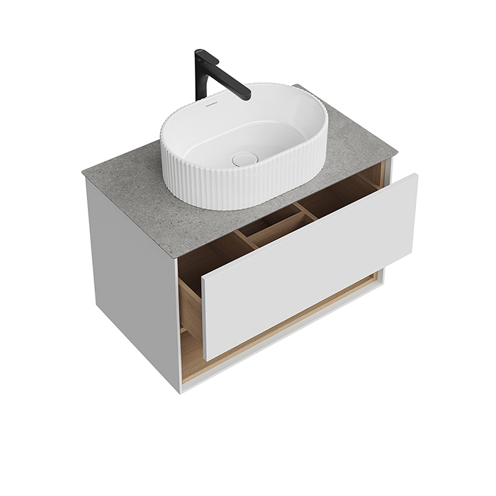 Kerama Marazzi Plaza Modern Тумба 80x48см., подвесная, 1 ящик, цвет: белый