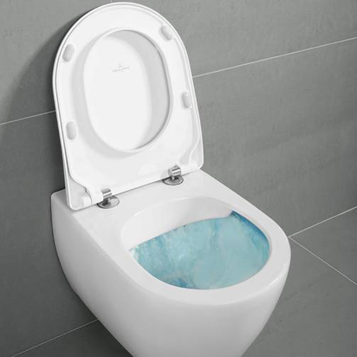 Villeroy&Boch Subway 2.0 Сиденье для унитаза, с крышкой, крепления из нержавеющей стали, цвет: альпийский белый