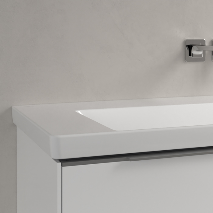 Villeroy&Boch Subway 3.0 Раковина 130х47х17см., без отв., подвесная, с антигрязевым покрытием CeramicPlus, без перелива, цвет: альпийский белый