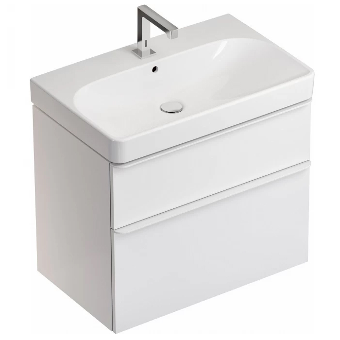 Geberit Smyle Square Раковина 75x48см., подвесная, 1 отв., цвет: белый